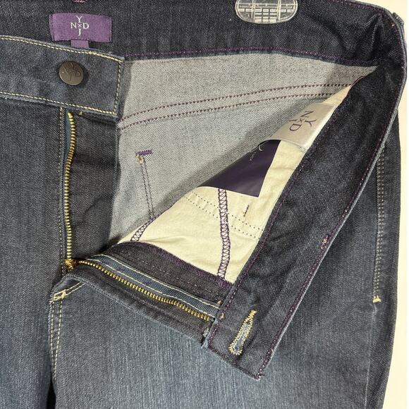 NYDJ Barbara Bootcut Denim Jeans Size 16 Embellished Pockets Dark Wash - Picture 4 of 11